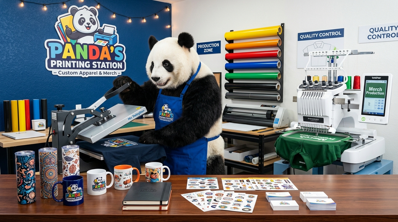 Panda's Printing Station Creative Merchandising Studio